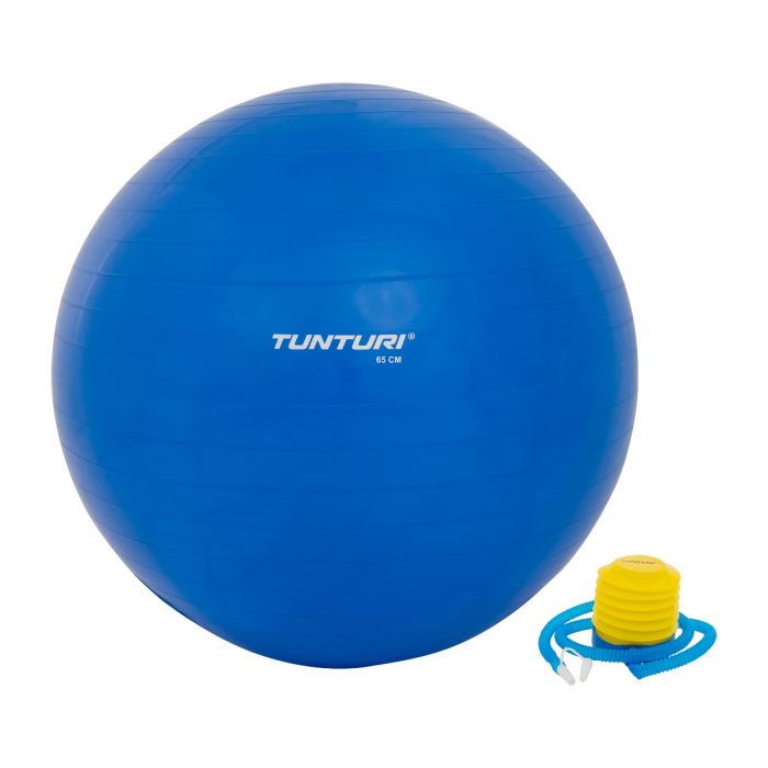 compleet Boekhouding Klacht Tunturi Fitnessbal - Gymball - Swiss ball - 65 cm - Incl. pomp - Blauw |  FysioSupplies.nl